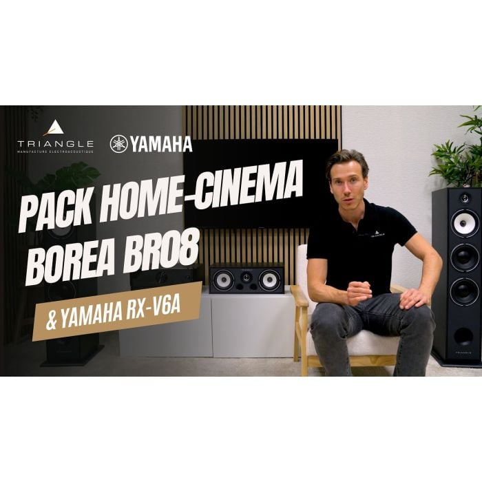 Pack Home-Cinéma Triangle BR08 & Yamaha RX-V6A