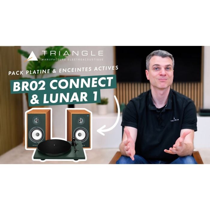 Pack Enceintes Actives BR02 Connect & Platine Lunar 1 - TRIANGLE