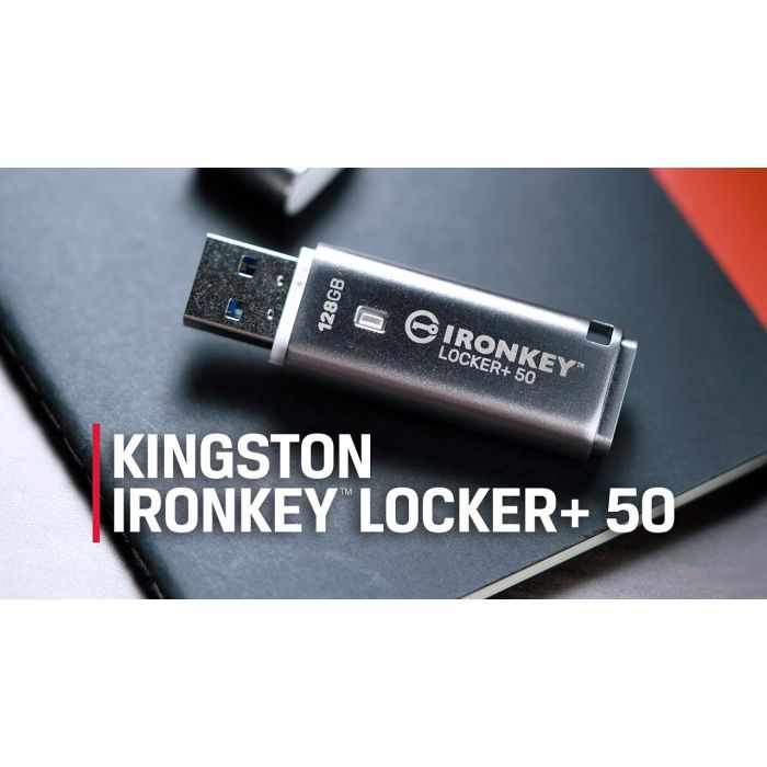 Enterprise-Grade XTS-AES 256-bit Encryption – Kingston IronKey™ Locker+ 50 Encrypted USB Drive