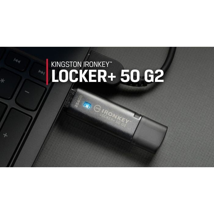 XTS-AES 256-bit Encryption – Kingston IronKey™ Locker+ 50 G2 Encrypted USB Drive