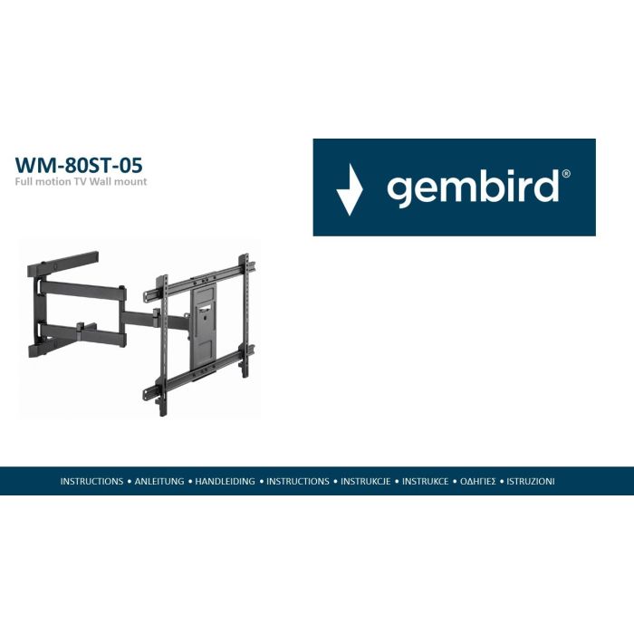 Gembird WM-80ST-05 installation instructions
