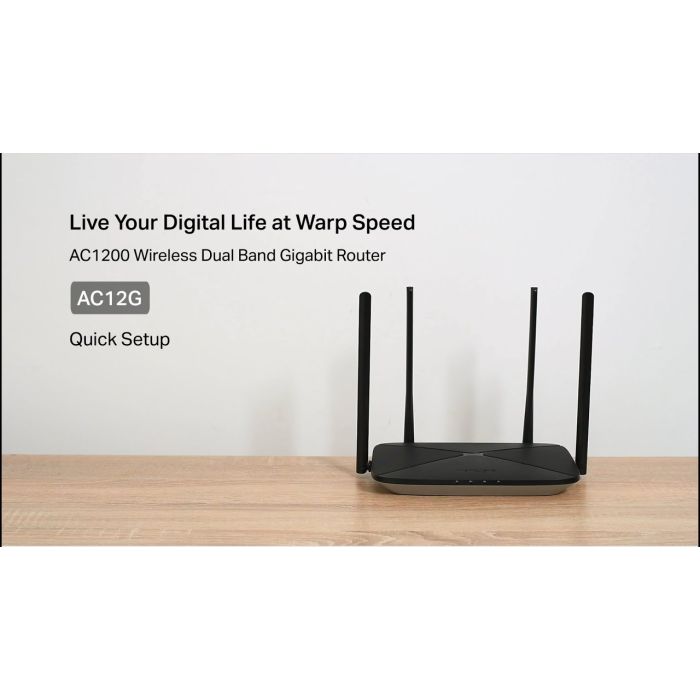 Set up your Mercusys Wi Fi Router via a Web Browser-AC12G