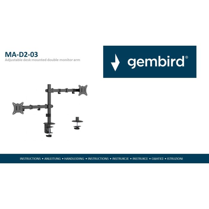 Gembird MA-D2-03 Installation Instructions