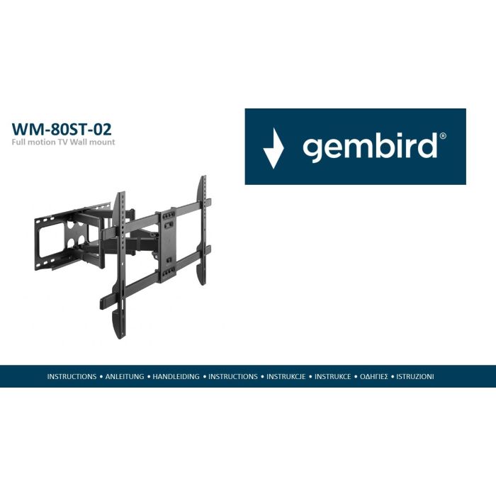 Gembird WM-80ST-02 installation instructions