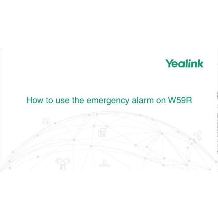 How to use the emergency alarm of W59R