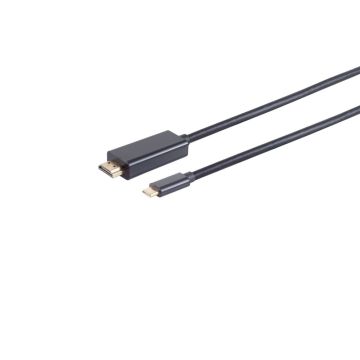 USB-C adapter kabl, HDMI-A, 4K 30 Hz, 3 m