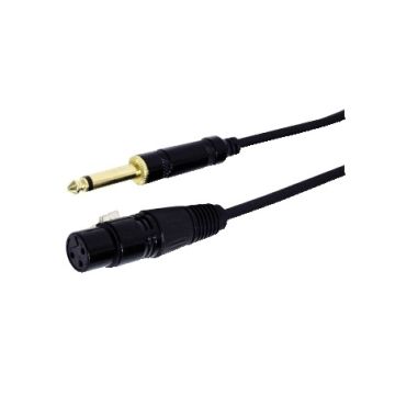 Mikrofonski kabl 6.3mm mono M- XLR F 10m