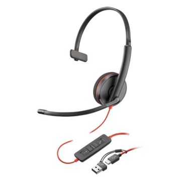 HP Poly BW 3210 monauralne slušalice USB-C HS + USB-C/A