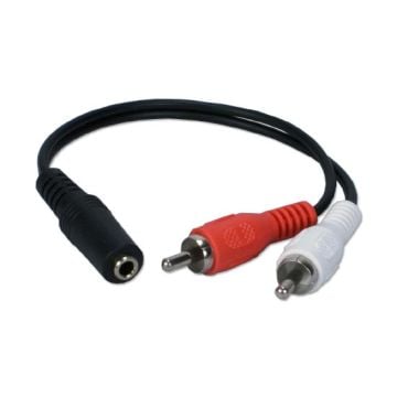 Kabl 3.5mm STf - 2x RCAm 0.2m (Cable-470)