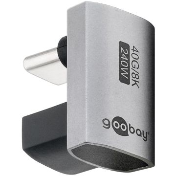 Goobay adapter USB-C 4.0 m-f pod uglom 180°