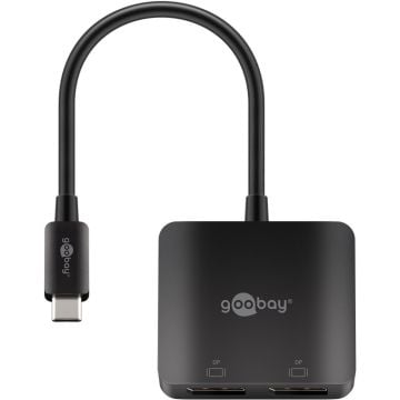 Adapter USB-C - 2x DisplayPort 4K 60Hz