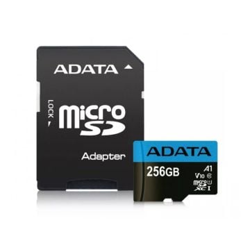 Adata MicroSD 256GB memorijska kartica AUSDX256GUICL10A1-RA1 (sa SD adapterom)