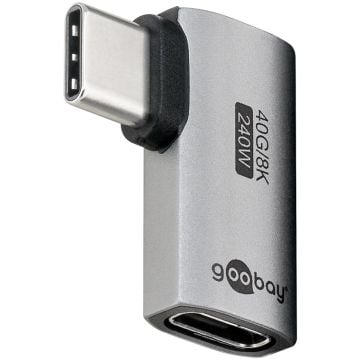 Goobay adapter USB-C 4.0 m-f pod uglom horizontalni