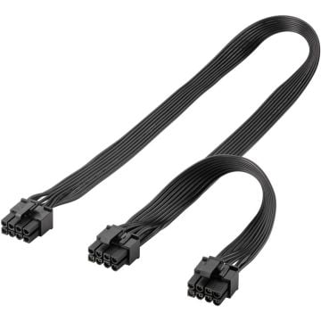 Goobay Y-adapter 8-pin M - 2x 6+2-pin M