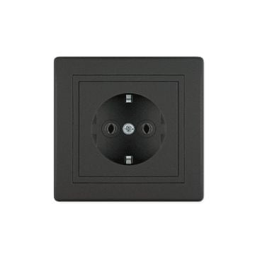 ALING-CONEL D.O.O Dvopolna utičnica 16A 250V crna soft