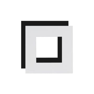 Audac CF45S/W - Pokrovni okvir za jedan 45x45 mm panel, beli