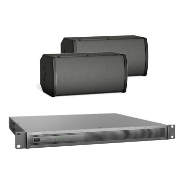 BOSE ArenaMatch komplet ozvučenja: 2× zvučnik za otvorene prostore AMU105, četvorokanalno pojačalo P4300A