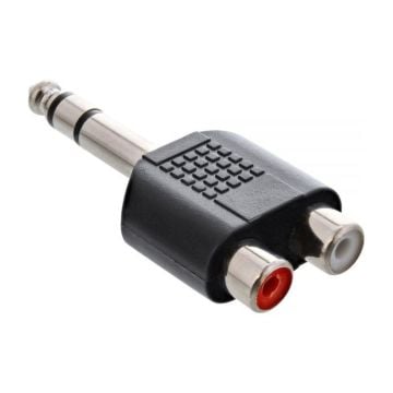 Adapter 6.3mm STm - 2x RCA f AC27