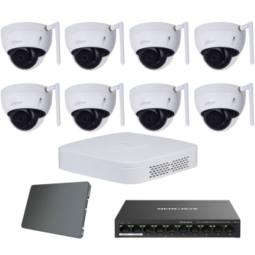 Dahua IP komplet 8 antivandal kamere 4Mpix