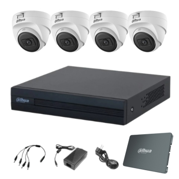 Dahua Full HD komplet 4 kamere za unutrašnju montažu