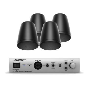BOSE FreeSpace komplet ozvučenja: 4× viseći zvučnik FS2P, integrisano pojačalo IZA190-HZ
