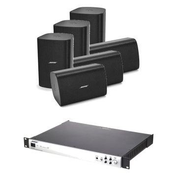 BOSE FreeSpace komplet ozvučenja: 6× zidni zvučnik FS4SE, integrisano pojačalo IZA 2120-HZ