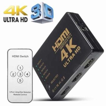 HDMI switch 5u1 Velteh HDS-006 4K