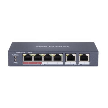 HikVision DS-3E0106P-E/M 4-portni PoE switch