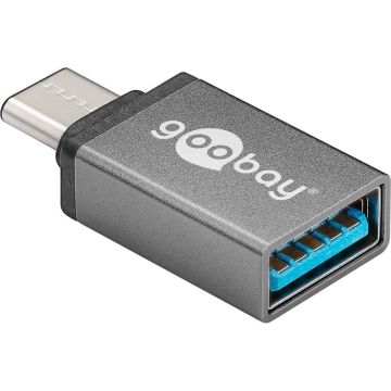 Adapter USB 3.1 M na USB 3.0 F (sivi)