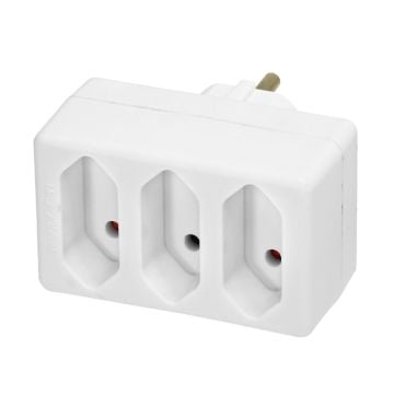Razvodnik sa 3 euro utičnice NV23/WH-P
