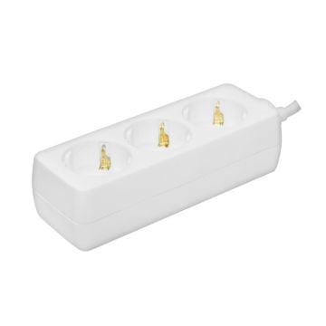 Razvodnik sa 3 utičnice, 3m NV3-3/WH-P/1,5 Prosto