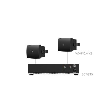 AUDAC PURRA8.2I - Komplet ozvučenja: 2× zidni zvučnik WX802MK2, pojačalo SCP230