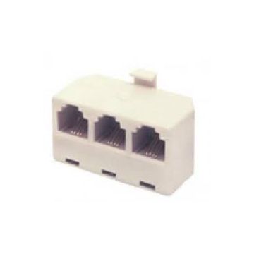 Telefonski razdelnik adapter 1x RJ11 m - 3x RJ11 f TS16-3