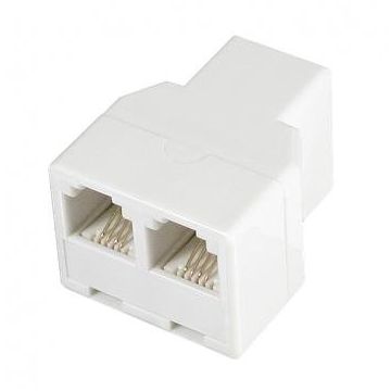Telefonski razdelnik adapter 1x RJ11 f - 2x RJ11 f TS17-2