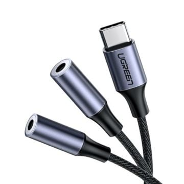 Ugreen kabl adapter USB-C m - 2x 3.5mm f