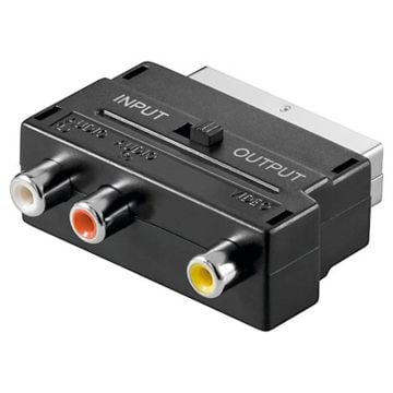 Adapter 1x SCART m - 3x RCA f V49S