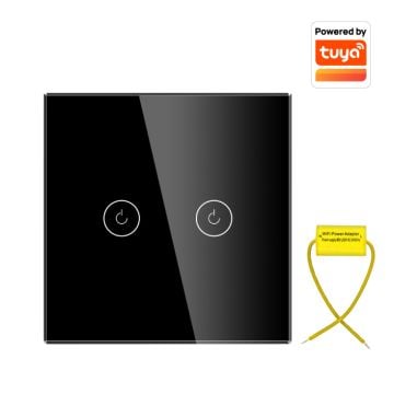 Tuya WiFi smart prekidač za svetlo, bez N provodnika 2x10A WFPS-G02