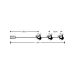 MODEE ML-C3021 - LED svetleći niz deda mraz, 10 LED, 0,9 m, baterije