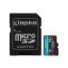 Kingston Canvas Go Plus - 64GB microSDXC UHS-I U3 V30 A2, do 200 MB/s, sa SD adapterom