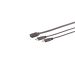 USB-C Y-kabl, 2 x USB-C, USB 2.0, crne boje, 0,3 m