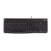 Logitech K120 - žična tastatura USB, US, crna