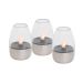 HOME CDS93 - solarna baštenska lampa svecnjak 3 kom., narandzasta LED, IP44