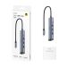 CUDY UH605 - USB-C 5-u-1 hub: 3× USB-A, Gigabit Ethernet, USB-C PD ulaz