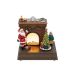 HOME DRM14 - Svetleća LED diorama kamin sa pokretnom jelkom, toplo bela