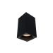 Nadgradna spot lampa GU10, crna, pravougaona, maks. 50W - IP20