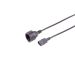 S-Impuls adapter kabl IEC C14 na šuko utičnicu za UPS, 1 mm², 0,2 m