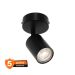OSRAM ELEMENTAL 1xGU10 - Nadgradna spot lampa crna, aluminijum/čelik, IP20, maks. 6W