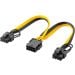 Goobay Y-adapter 8-pin F - 2x 6+2-pin M