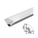 PROSTO LPR-601/1-SET - ugaoni aluminijumski profil za LED trake 1m 15.8x15.8mm
