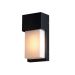 Spoljna zidna lampa 1×E27 - IP54, aluminijum, crna (bez sijalice)